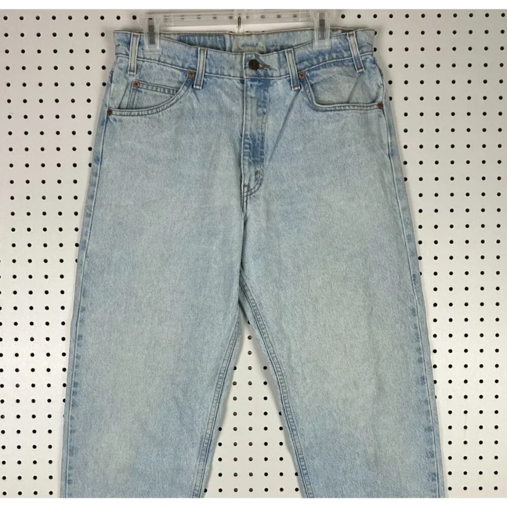 Levi's‎ 550 Light Wash Vintage Jeans 32x32 DOUBLE ORANGE TAB Worn 90s RARE